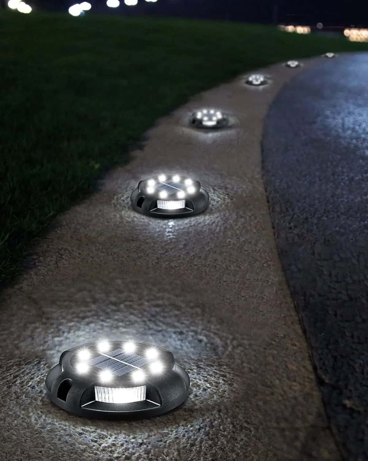 LED Solar Ground Pathway Lights with Auto-Sensing - SolarLightHome
