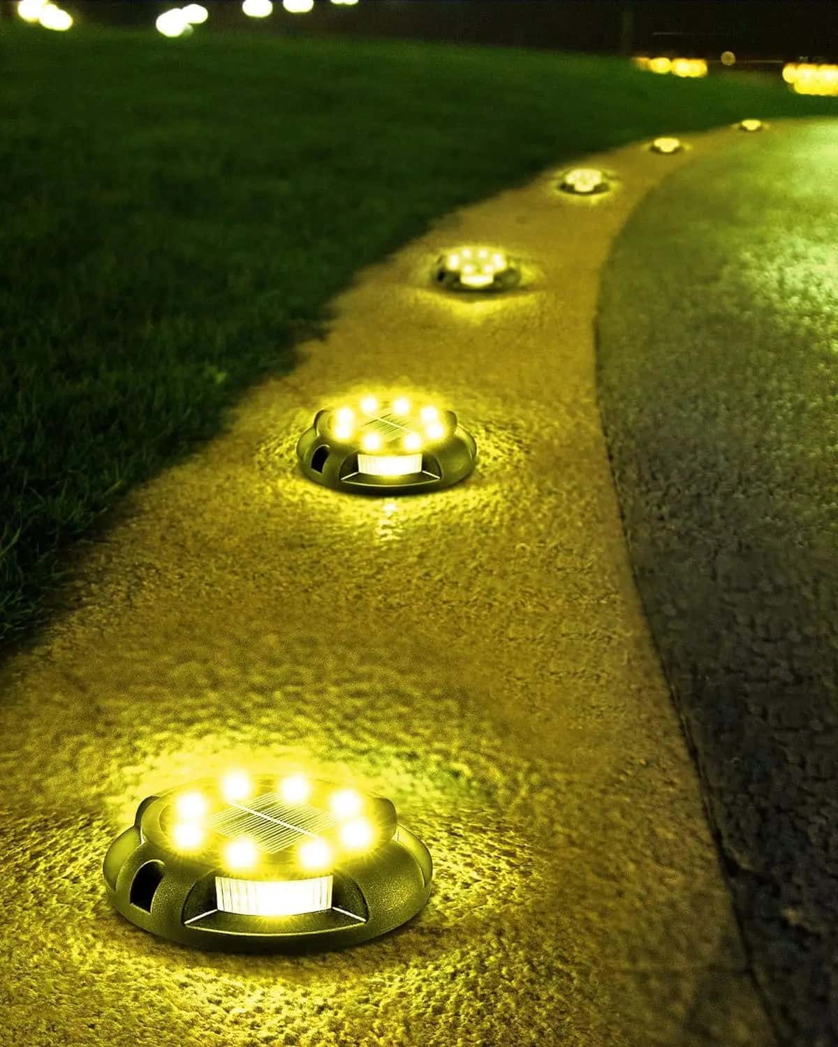 LED Solar Ground Pathway Lights with Auto-Sensing - SolarLightHome