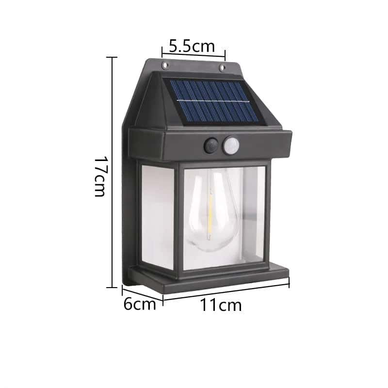 Motion Sensor Solar Lights Outdoor - 3-Mode LED Wall Light - SolarLightHome