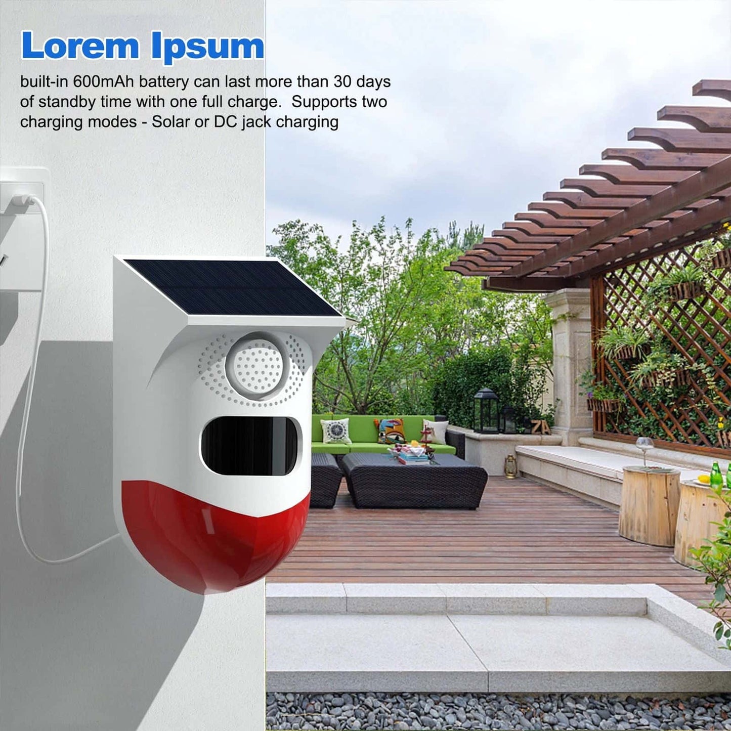 Solar Guard Motion Sensor Security Light with Alarm - SolarLightHome