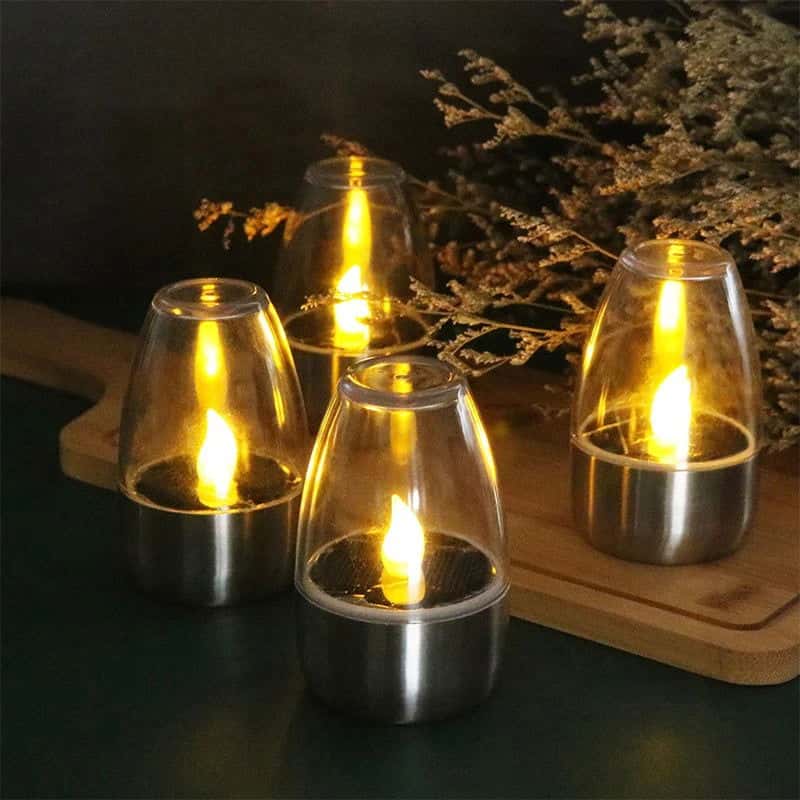 Waterproof LED Solar Flameless Candles for Garden - SolarLightHome