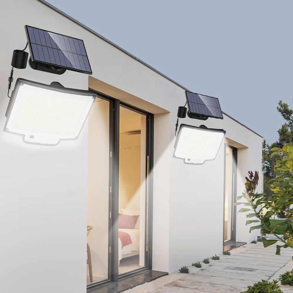 Solar LED Triple-Head Motion Security Light 256/328/348 LED