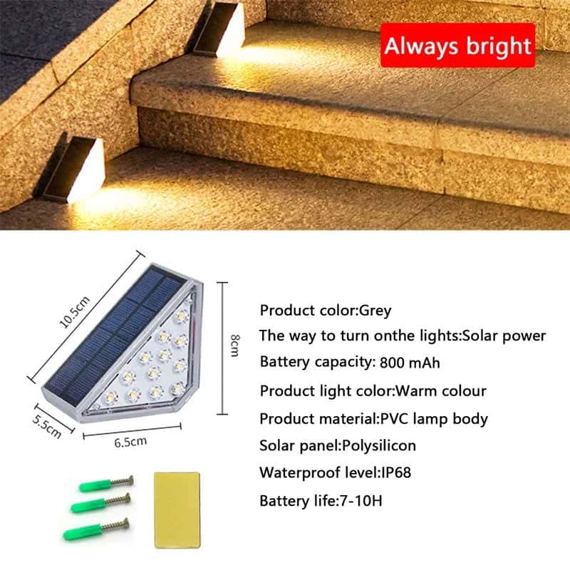 Smart Solar Step Light with Motion Detection - SolarLightHome