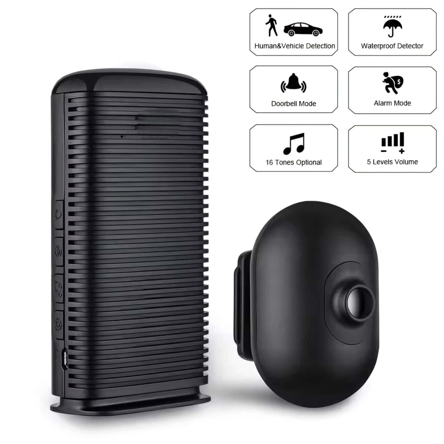 Solar-Powered Driveway Alert System with 1000ft Range - SolarLightHome