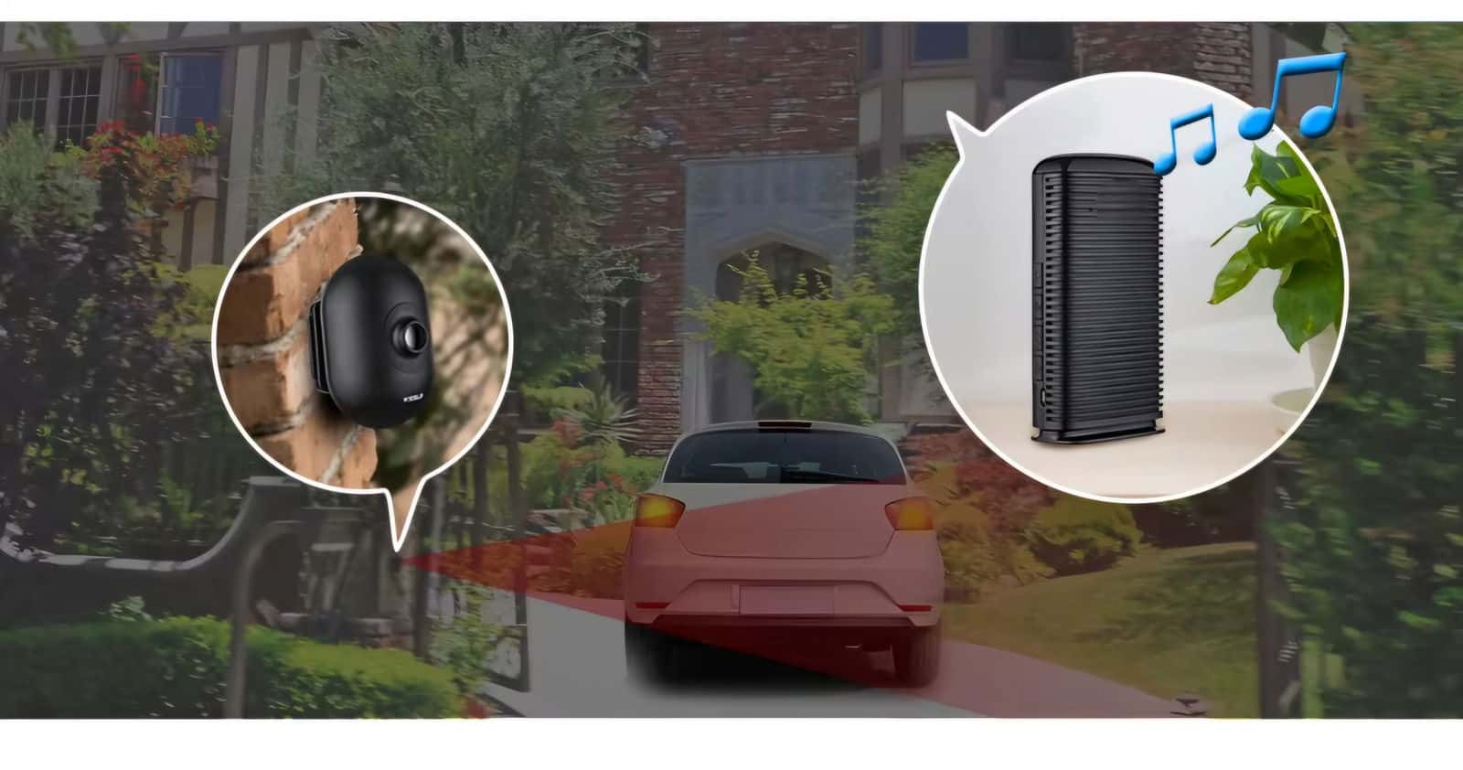 Solar-Powered Driveway Alert System with 1000ft Range - SolarLightHome