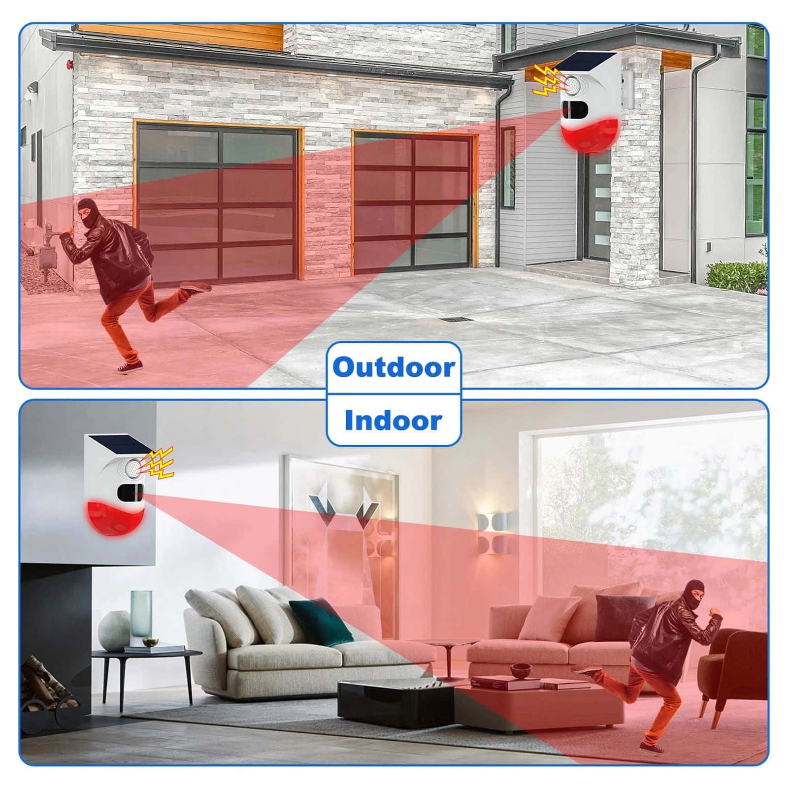 Solar Guard Motion Sensor Security Light with Alarm - SolarLightHome