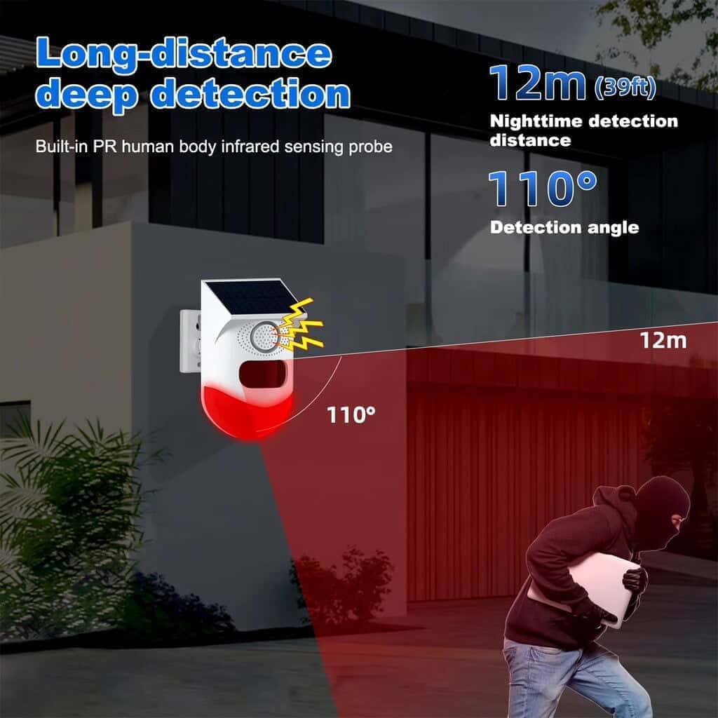 Solar Guard Motion Sensor Security Light with Alarm - SolarLightHome