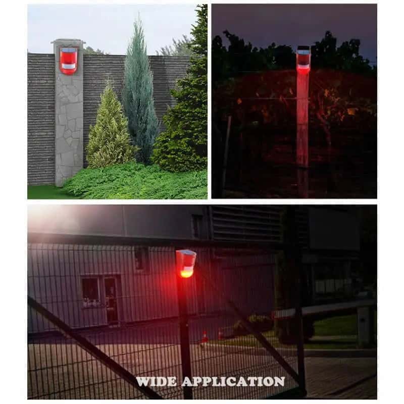 Solar Motion Security Alarm with LED Strobe - SolarLightHome