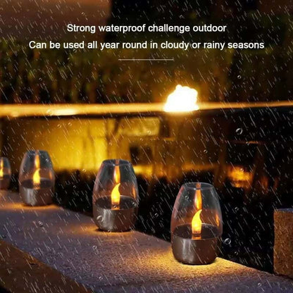 Waterproof LED Solar Flameless Candles for Garden - SolarLightHome